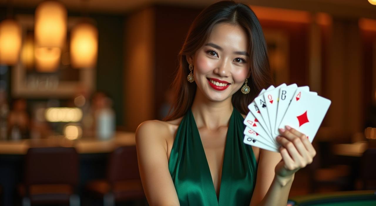 infiniwin Experience Mega Jade’s dealer-led games and table variety
